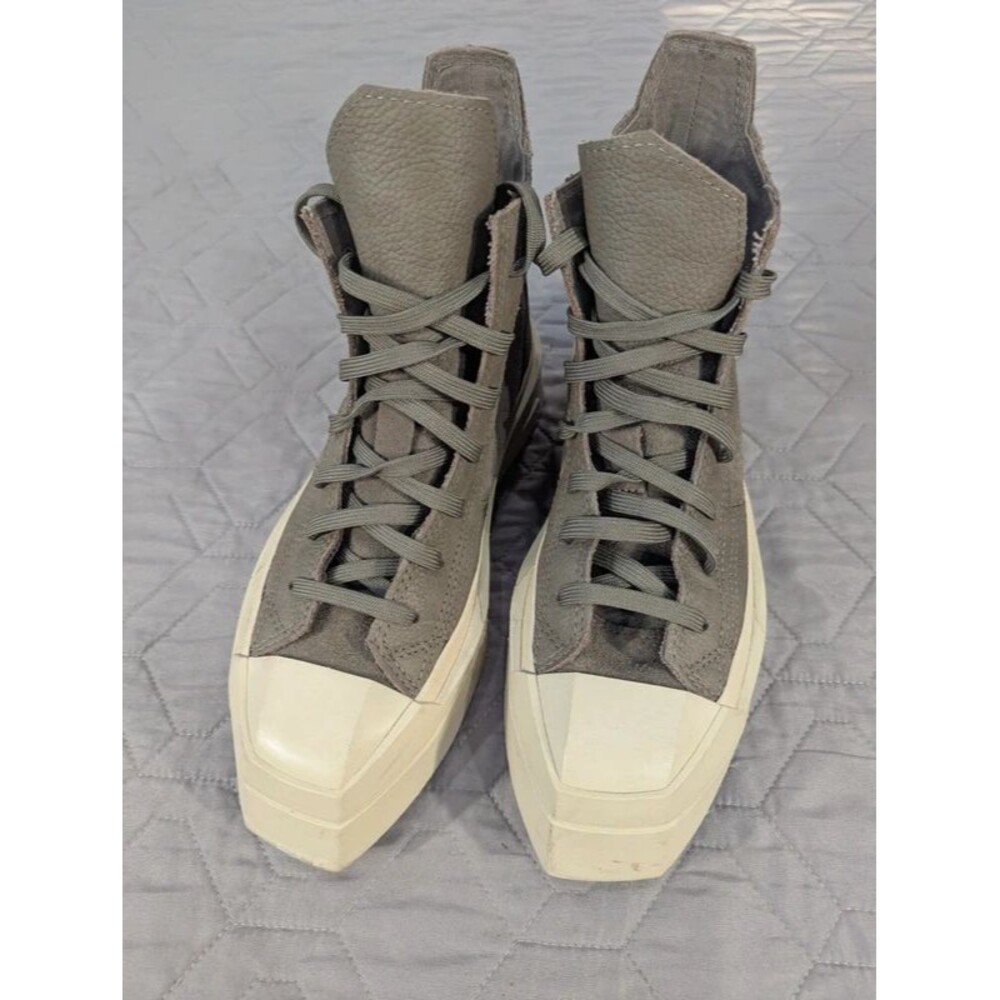 Rick Owens Converse drkshdw turbodrk High Top Suede Leather Oatmilk Latte